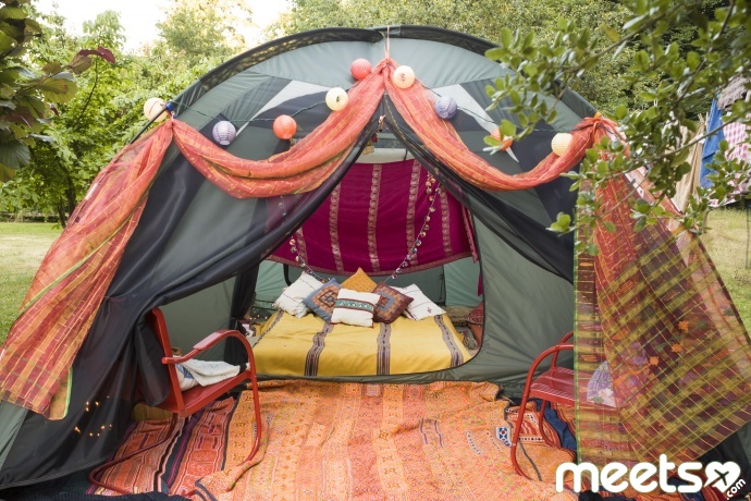 'Glamping' tent