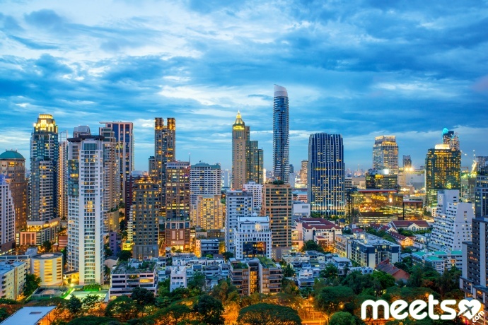 Bangkok city skyscrapers