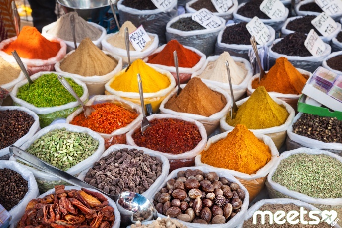 Indian colorful spices