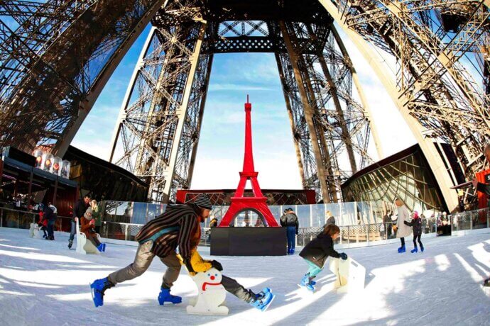 катание на коньках в париже