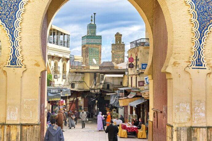 рынок в фесе, марокко