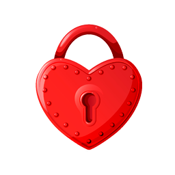 Heart on lock